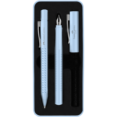 Zestaw prezentowy pióro + długopis Faber-Castell GRIP 2010 Sky Blue