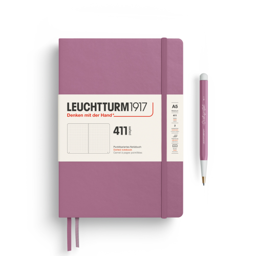 Notes LEUCHTTURM 1917 Medium A5 SERIA 411 Dusty Rose kropki