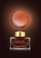 Atrament Pelikan Edelstein Apricot Achat 50 ml flakon ze zlota zakretka z logo i probka morelowego koloru