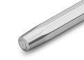 Pióro kulkowe KAWECO AL SPORT RAW widok na metalowe logo na skuwce.
