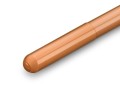 Pióro wieczne Kaweco Liliput Copper wykonane z litej miedzi o ciepłym odcieniu, widoczna srebrna stalówka.
