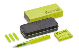 Pióro wieczne KAWECO Highliter Set Neon Yellow