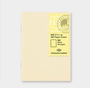 Wkład TRAVELERS Passport notes gładki Cream 013