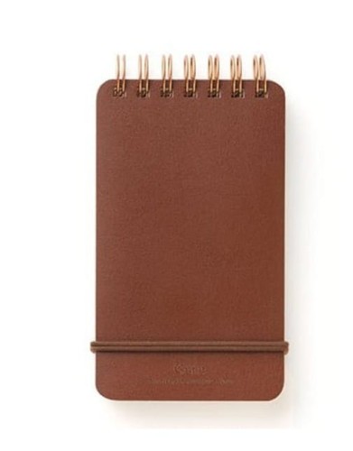 Notes MIDORI Grain ciemnobrązowy