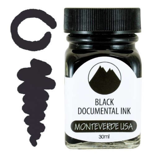 Atrament MONTEVERDE PERMANENT Black 30ml