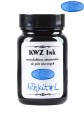 Szklany flakon polskiego atramentu KWZ Ink błękit nr 1 o pojemności 60 ml