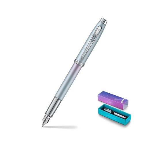 Pióro wieczne SHEAFFER GIFT 100 EXPRESSIONS perłowo-niebieskie PVD