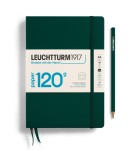 Notes LEUCHTTURM 1917 Medium A5 FOREST GREEN linia 120g 