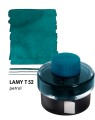 Atrament LAMY T52 Petrol 50ml z próbką koloru.