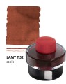 Atrament LAMY T52 Sepia 50ml z próbką koloru.