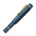 Pióro wieczne Kaweco AL Sport Piston Filler Solo Navy/Gold z zakręconą skuwką
