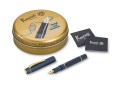 Zestaw prezentowy Kaweco: pióro wieczne AL Sport Piston Filler w złotym metalowym pudełku
