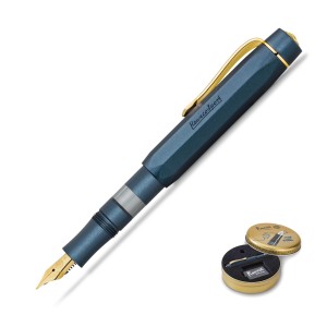 Pióro wieczne KAWECO AL SPORT Piston Filler Solo Navy/Gold 