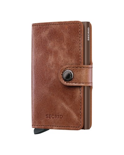 Portfel SECRID Miniwallet Vintage Cognac-Brown