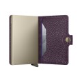 Portfel SECRID Miniwallet PEBBLE GRAPE