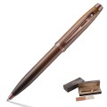 Długopis Sheaffer Coffee Edition o matowym, brązowym wykończeniu z elementami w kolorze miedzianym.