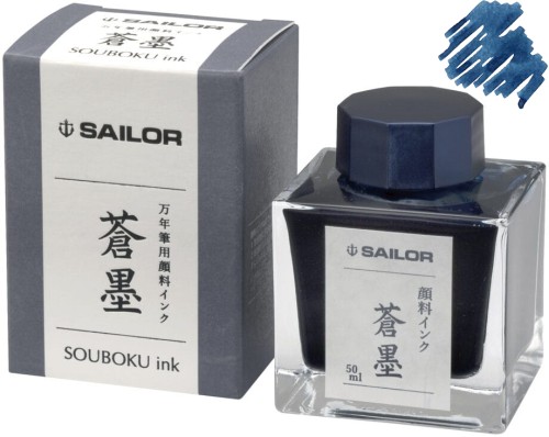 Atrament SAILOR Pigmentowy SOUBOKU granatowy 50ml
