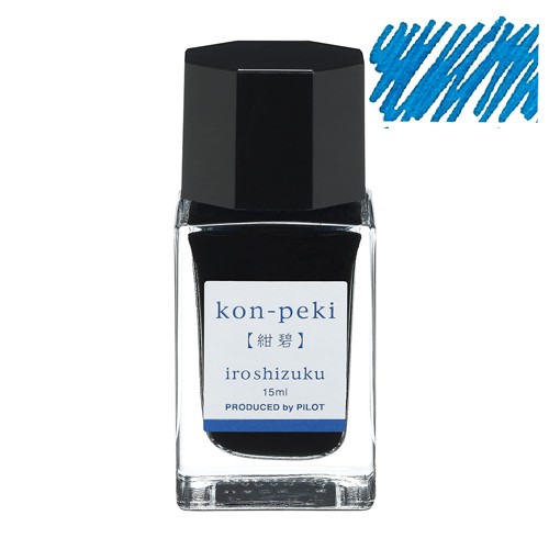 Atrament Pilot Iroshizuku Kon-peki 15 ml lazurowy błękit flakon