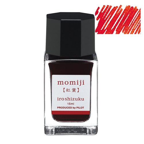 Atrament Pilot Iroshizuku Momiji 15 ml czerwony flakon inkaust do piór
