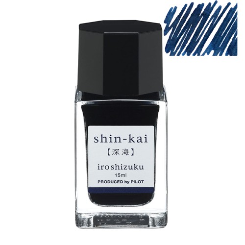 Atrament Pilot Iroshizuku Shin-kai 15 ml granatowy flakon blue-black