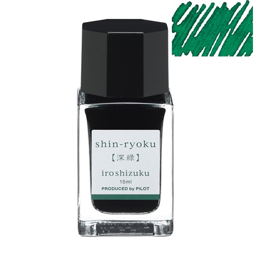 Atrament Pilot Iroshizuku Shin-ryoku 15 ml zielony flakon inkaust do piór