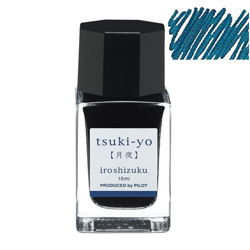 Atrament Pilot Iroshizuku Tsuki-yo 15 ml granatowy flakon inkaust do piór