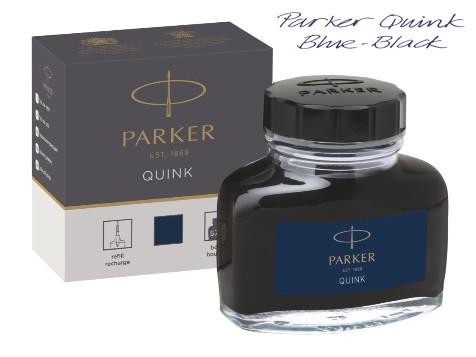 Atrament PARKER Quink granatowy w szklanym kałamarzu 57ml.
