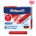 Naboje PELIKAN 4001 czerwone 6szt. 