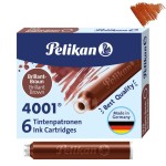 Naboje PELIKAN 4001 brązowe 6szt. 