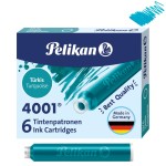 Naboje PELIKAN 4001 turkusowe 6szt. 