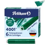 Naboje PELIKAN 4001 ciemnozielone 6szt. 