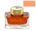 Atrament Pelikan Edelstein Apricot Achat 50 ml flakon ze zlota zakretka z logo i probka morelowego koloru