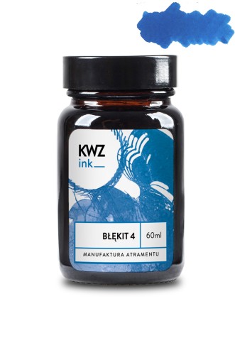 Atrament KWZ Ink błękit #4 w szklanym flakonie 60 ml – oferta sklepu Pióroteka