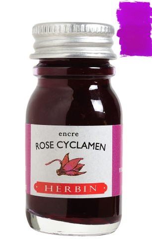 Atrament J. HERBIN 10ml - Rose Cyclamen z próbką atramentu