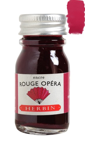 Atrament J. HERBIN 10ml - Rouge opera z próbką koloru