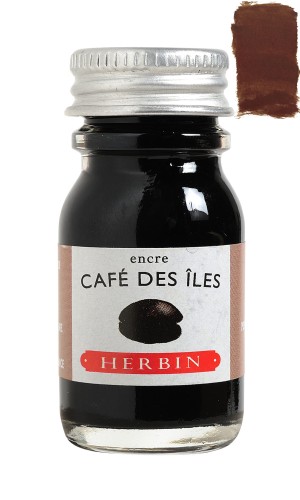 Atrament J. HERBIN 10ml - Café des iles z próbką koloru