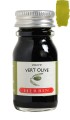 Atrament J. HERBIN 10ml - Vert olive z próbką koloru