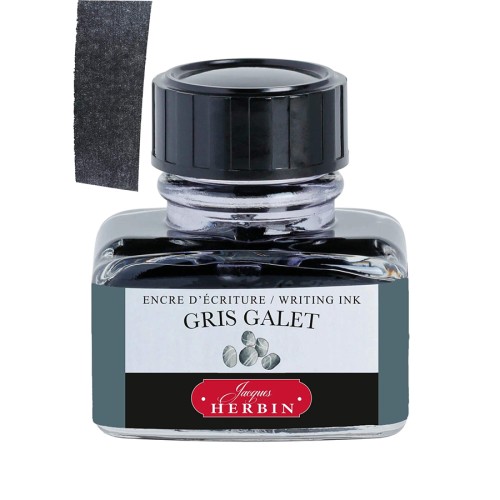 Atrament J. HERBIN 30ml - Gris Galet z próbką koloru