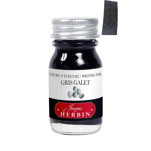 Atrament J. HERBIN 10ml - Gris Galet z próbką koloru