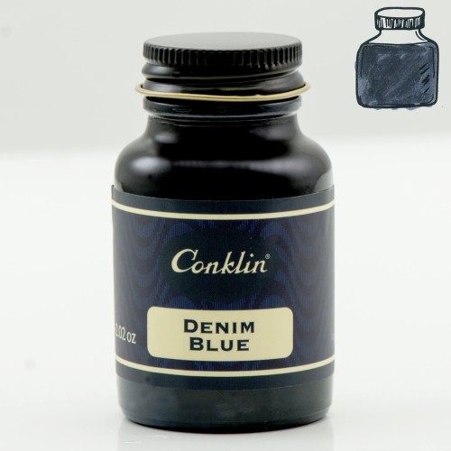 Atrament CONKLIN Denim Blue 60ml z próbką atramentu