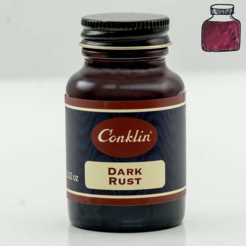 Atrament CONKLIN Dark Rust 60ml z plamą koloru