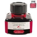 Atrament J. HERBIN zapachowy 30ml Encre Rouge - rose z próbką koloru