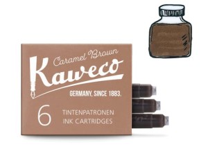 Naboje KAWECO  brązowe 6szt.  