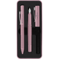 Zestaw prezentowy pióro + długopis Faber-Castell GRIP 2010 Rose Shadow