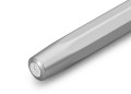 Metalowe logo marki na srebrnej skuwce piora Kaweco AL Sport Silver