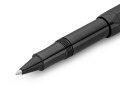 Pióro kulkowe KAWECO CLASSIC SPORT Black zbliżenie na końcówkę z wystającym wkładem.