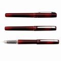Pióro PLATUNUM PREFOUNTE Crimson Red w trzech położeniach.