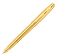 Pióro wieczne SHEAFFER Gift 100 Glossy Gold PVD z widoczną stalówką.
