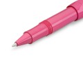 Srebrna końcówka pisząca pióra kulkowego Kaweco Skyline Sport Pink zapewniająca płynne rozprowadzanie atramentu.