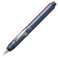 Pióro wieczne PLATINUM CURIDAS STONES BLUE z wysuniętą stalówką.
